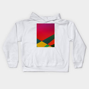 red blue green texture art Kids Hoodie